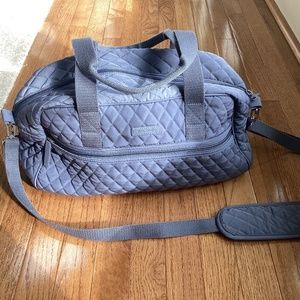 Vera Bradley 18” Wide x 12” H Medium Traveler Bag in Rustic Blue